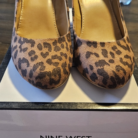 Nine West Shoes - Nine West Women's Leopard Print Suede Pumps - Brown